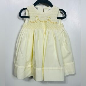 Sarah Louise Baby Girls Smocked Dress in Yellow